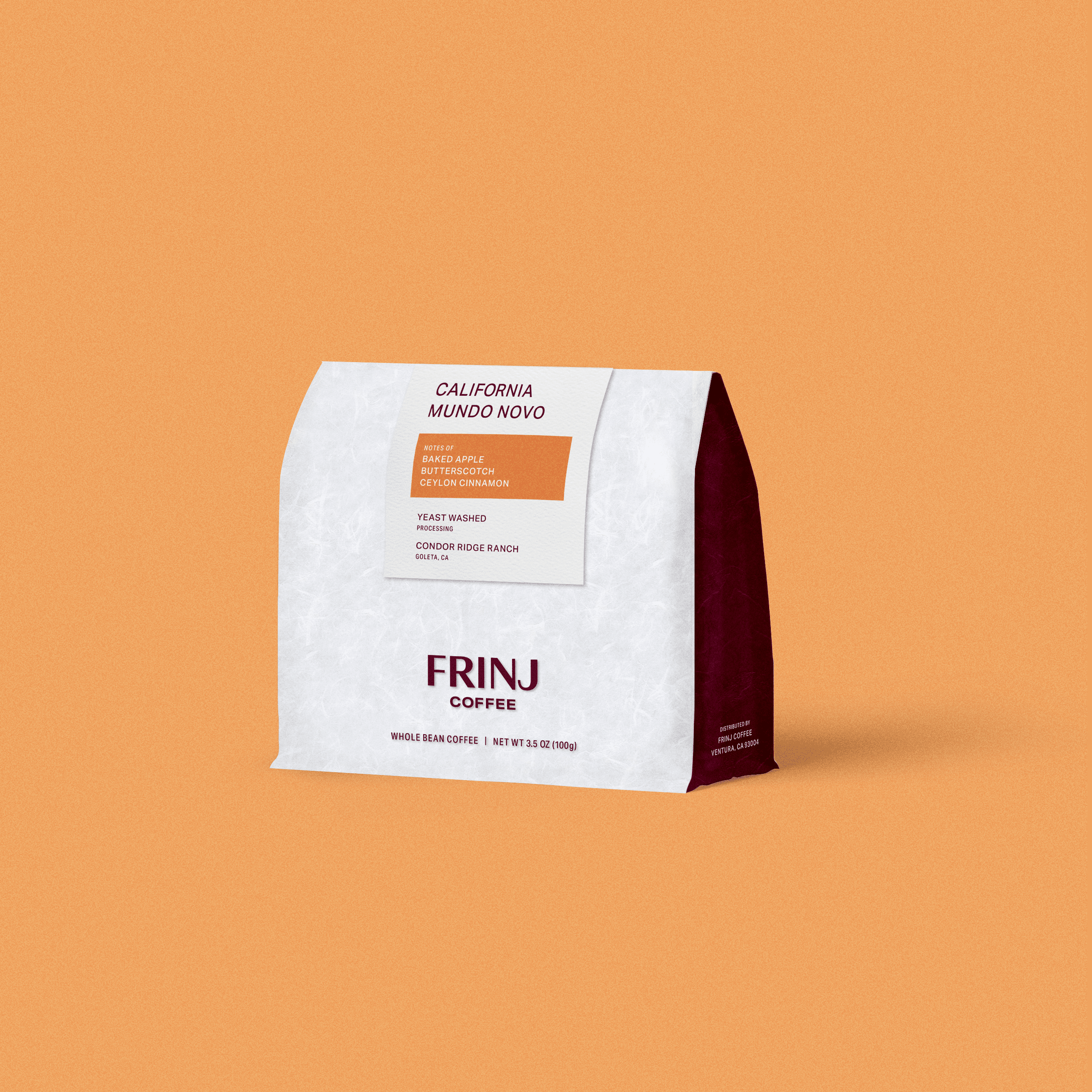 CONDOR RIDGE RANCH - YEAST WASHED - MUNDO NOVO - FRINJ COFFEE
