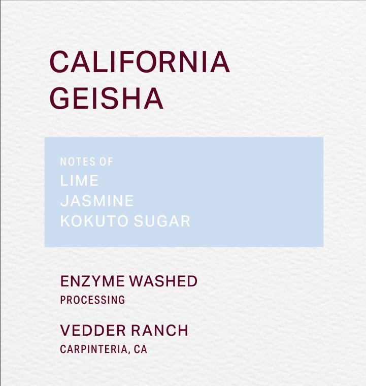 VEDDER RANCH - ENZYME WASHED - GEISHA - FRINJ COFFEE