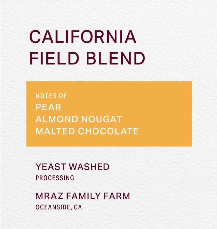 MRAZ FAMILY FARMS - YEAST WASHED - FIELD BLEND - FRINJ COFFEE
