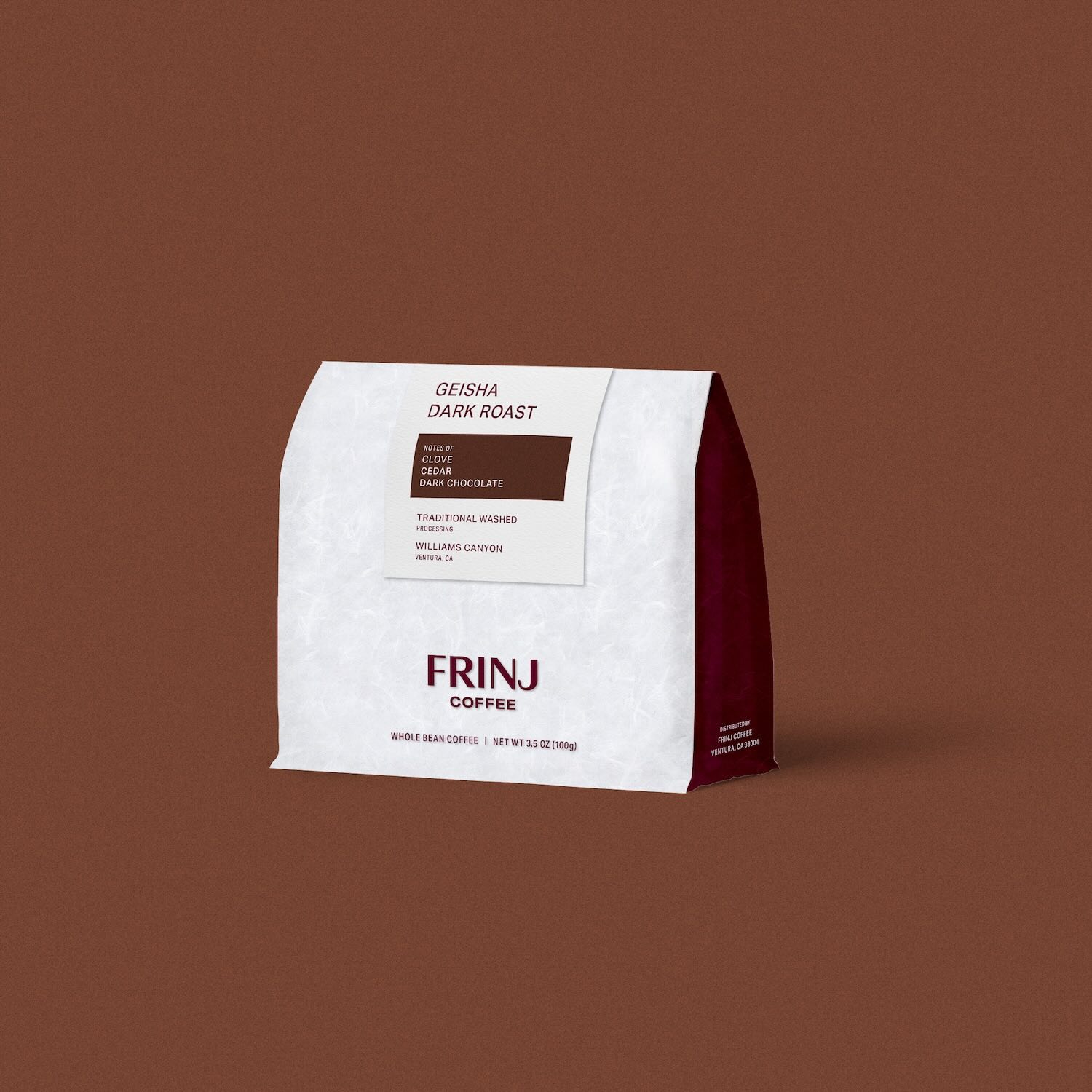 WILLIAMS CANYON - DARK ROAST - GEISHA - FRINJ COFFEE